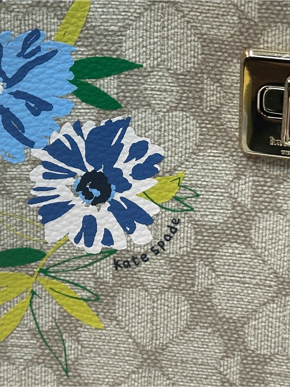 Kate Spade NY Top-Handle Crossbody Bag - Blue Floral NWOT - Picture 10 of 12